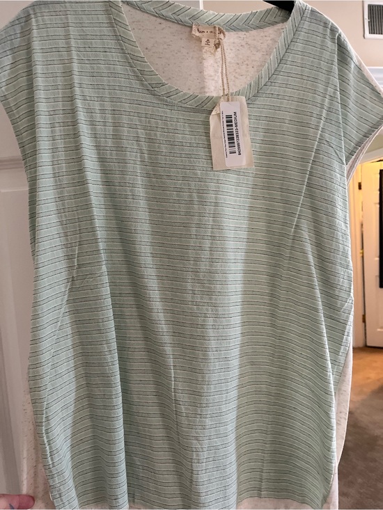 Hem & Thread Tops - Hem & Thread Mint Green Striped Scoop Neck Top